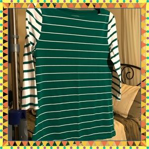 👑NEW👑 Merona Striped 3/4 Sleeve Top